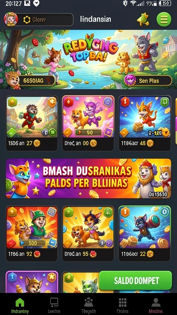 nesiafun - Screenshot saat menyelesaikan level dengan skor tinggi.