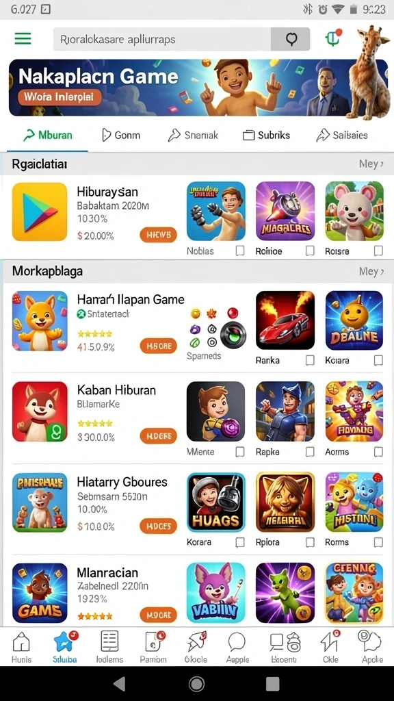 pgg68 - Tampilan awal aplikasi PGG68 yang menarik dan user-friendly.